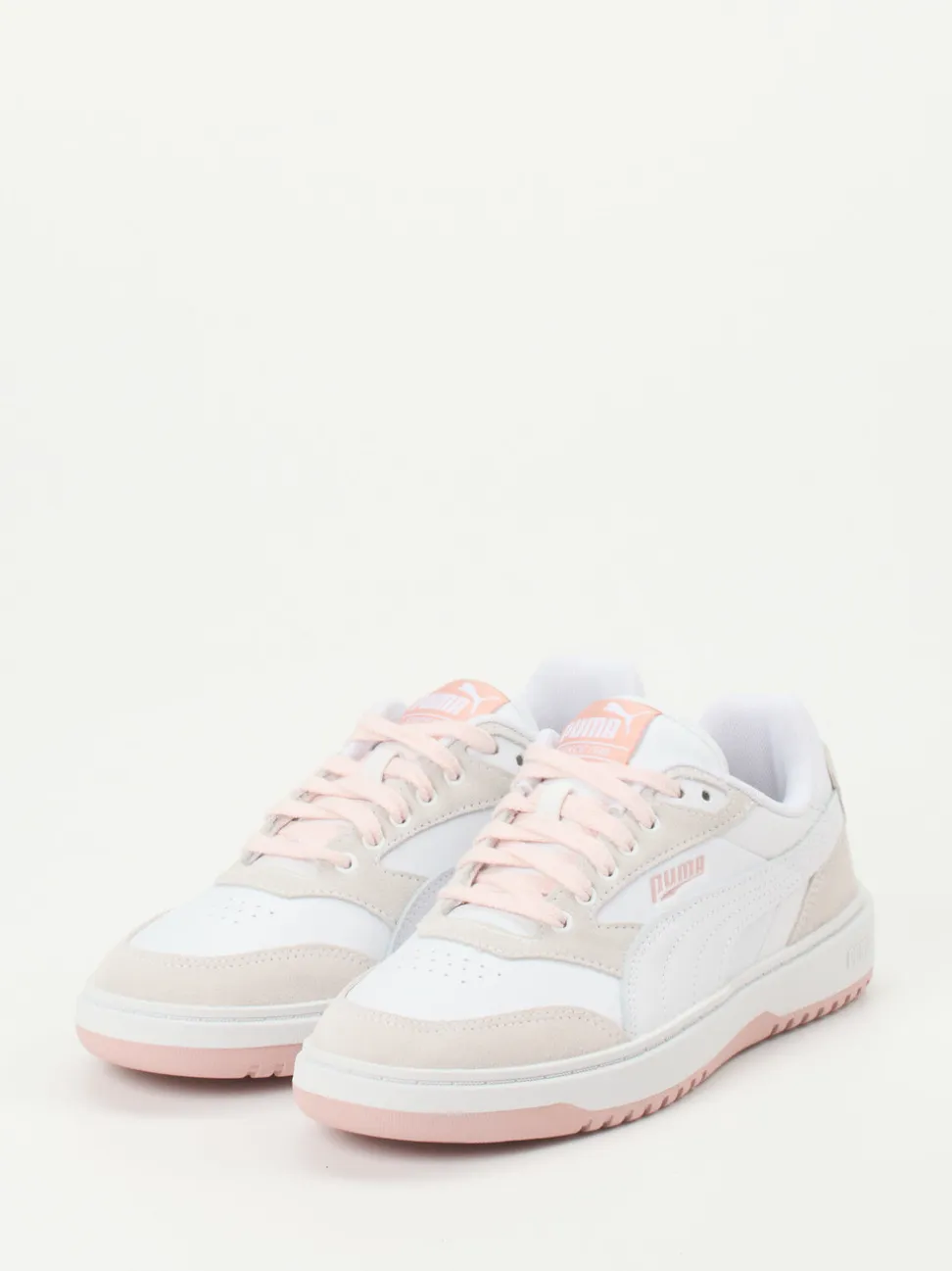 Puma – Sneaker aus Leder in Weiß und Pastell