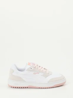 Puma – Sneaker aus Leder in Weiß und Pastell