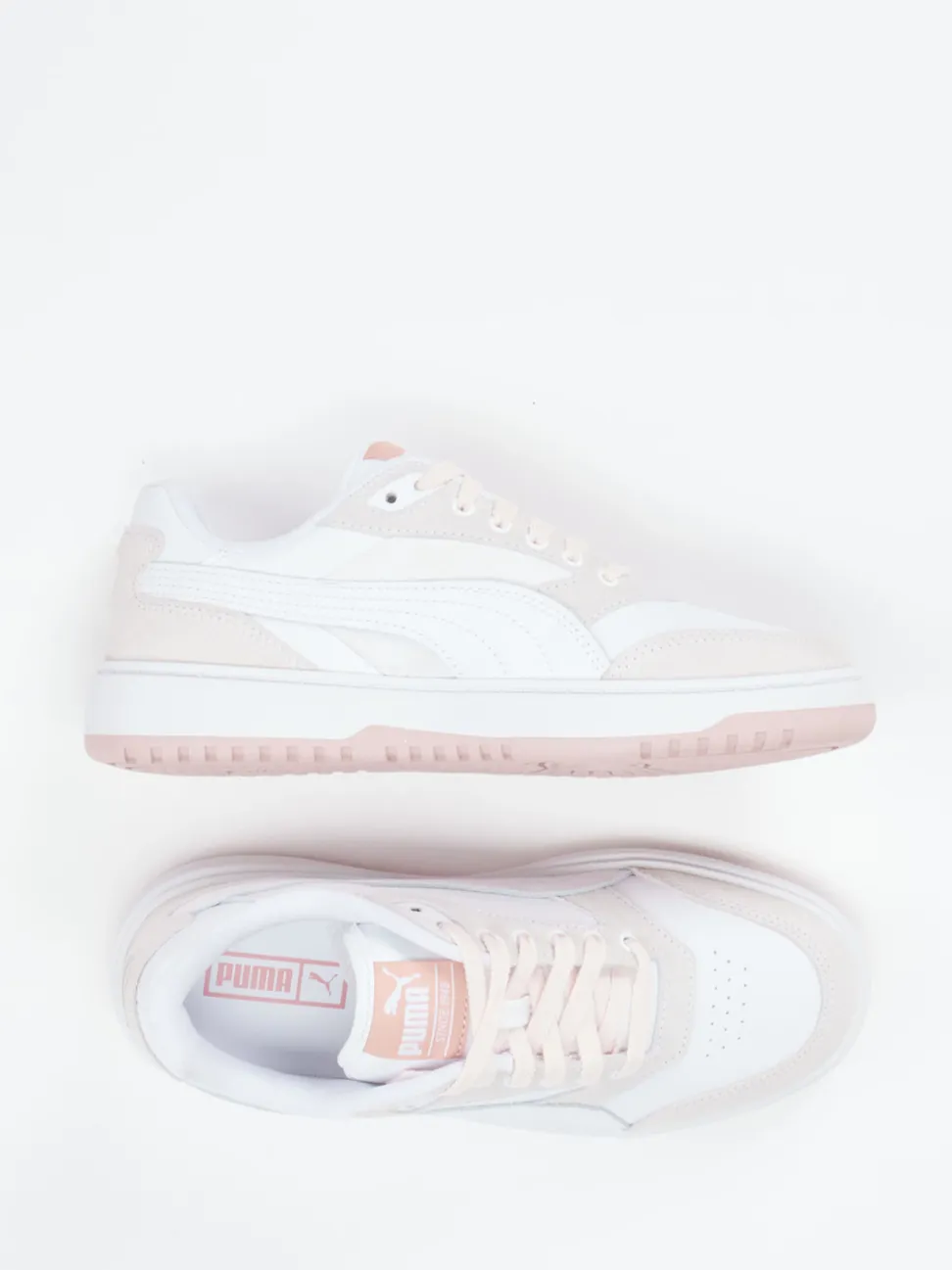 Puma – Sneaker aus Leder in Weiß und Pastell