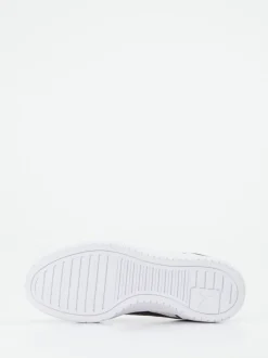 Puma – Sneaker aus Leder in Weiß mit Gold-Details