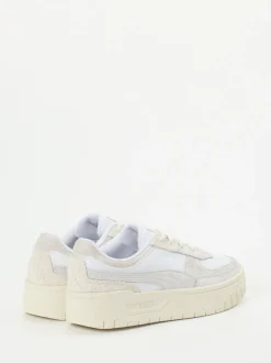 Puma – Sneaker aus Leder in Beige-Weiß