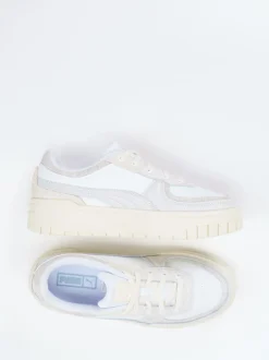 Puma – Sneaker aus Leder in Beige-Weiß