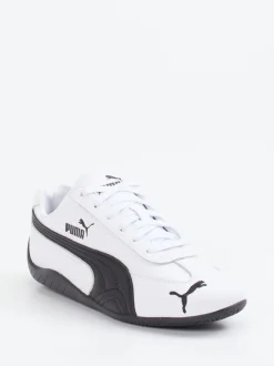 Puma – Sneaker aus Leder in Weiß mit Retro-Look