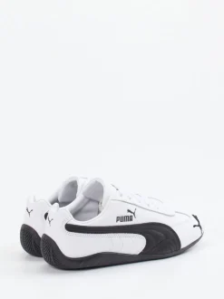 Puma – Sneaker aus Leder in Weiß mit Retro-Look