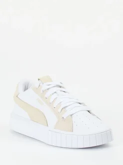 Puma – Sneaker aus Leder in Weiß mit Velours