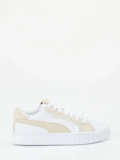Puma – Sneaker aus Leder in Weiß mit Velours