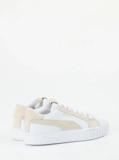 Puma – Sneaker aus Leder in Weiß mit Velours