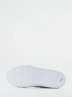 Puma – Sneaker aus Leder in Weiß mit Velours