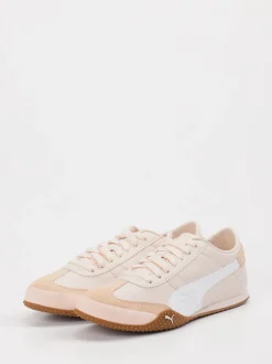 Puma – Sneaker aus Leder in Creme-Rosé