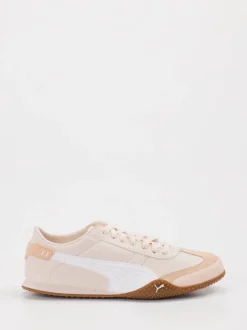 Puma – Sneaker aus Leder in Creme-Rosé