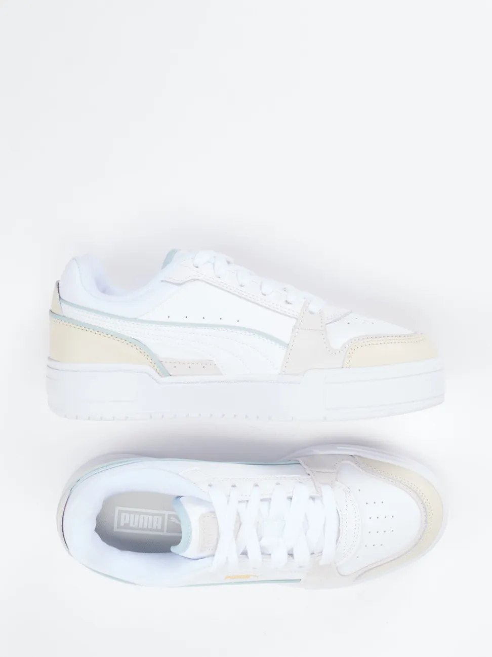 Puma – Sneaker aus Leder mit Pastellakzenten