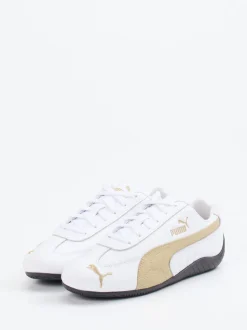 Puma – Sneaker aus Leder Weiß mit Retro-Details