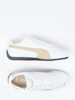 Puma – Sneaker aus Leder Weiß mit Retro-Details