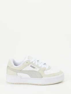Puma – Sneaker aus Leder-Mesh-Mix in Offwhite