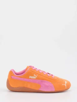 Puma – Sneaker aus Veloursleder Orange Pink