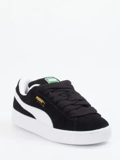 Puma – Sneaker aus Veloursleder Schwarz Retro-Look