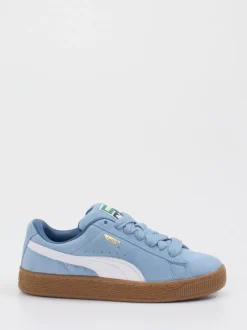 Puma – Sneaker aus Veloursleder in Hellblau