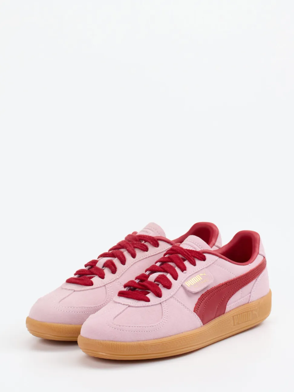 Puma – Sneaker aus Veloursleder in Rosé