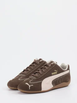 Puma – Sneaker aus Veloursleder schokobraun
