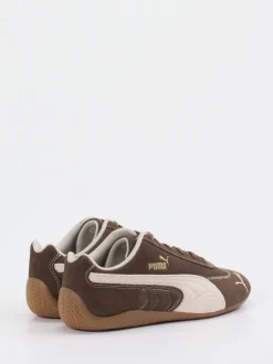 Puma – Sneaker aus Veloursleder schokobraun