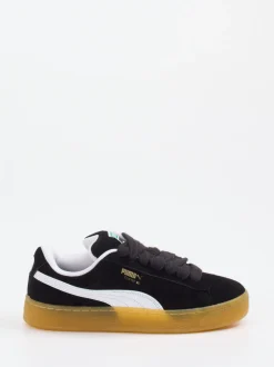 Puma – Sneaker aus Veloursleder Schwarz