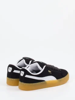 Puma – Sneaker aus Veloursleder Schwarz
