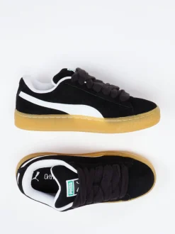 Puma – Sneaker aus Veloursleder Schwarz