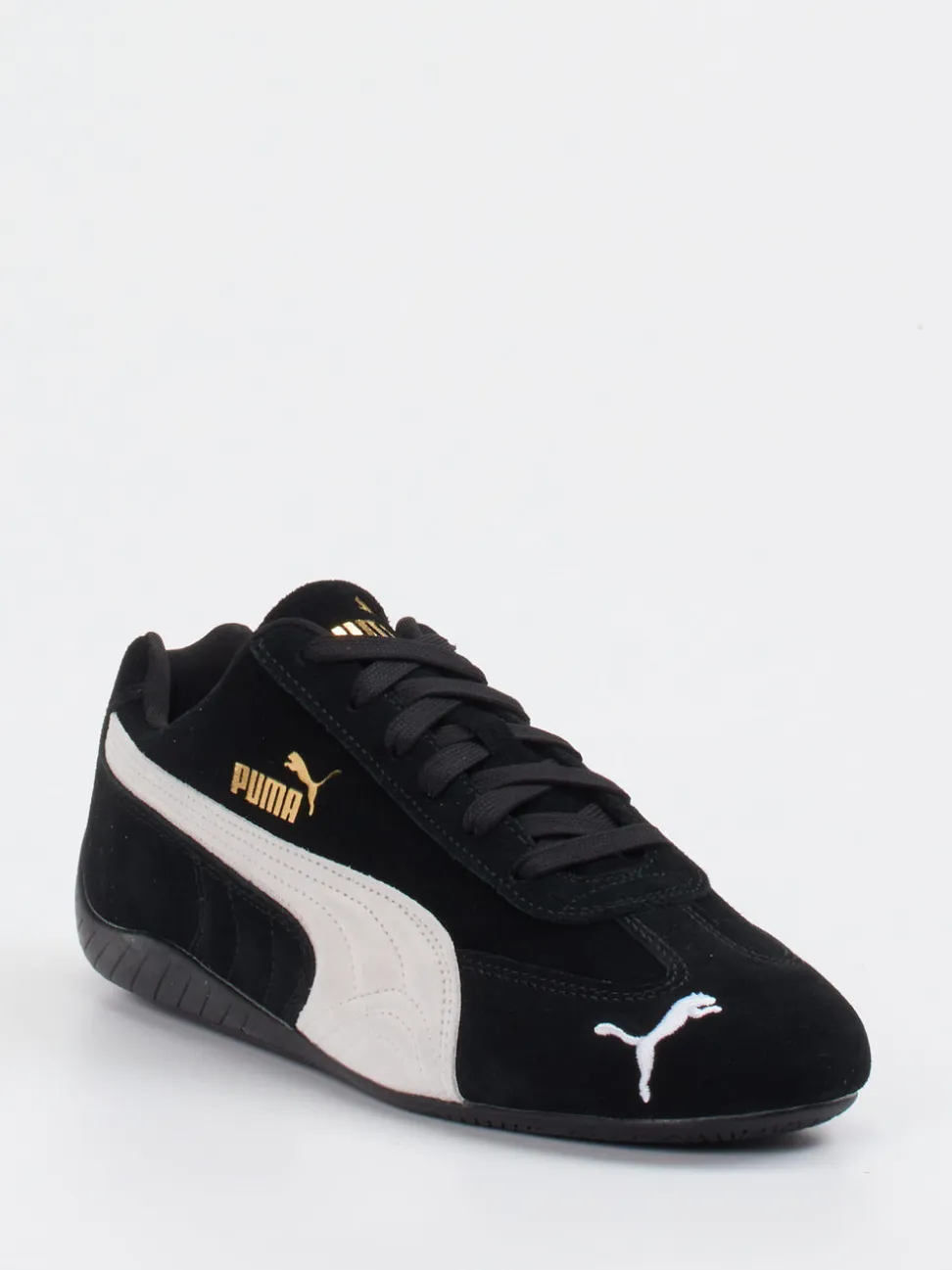 Puma – Sneaker aus Veloursleder schwarz