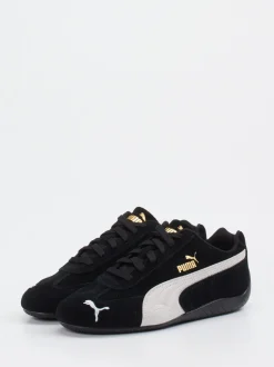 Puma – Sneaker aus Veloursleder schwarz