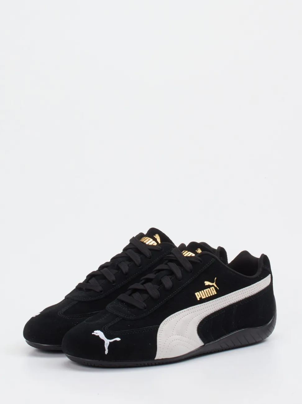 Puma – Sneaker aus Veloursleder schwarz