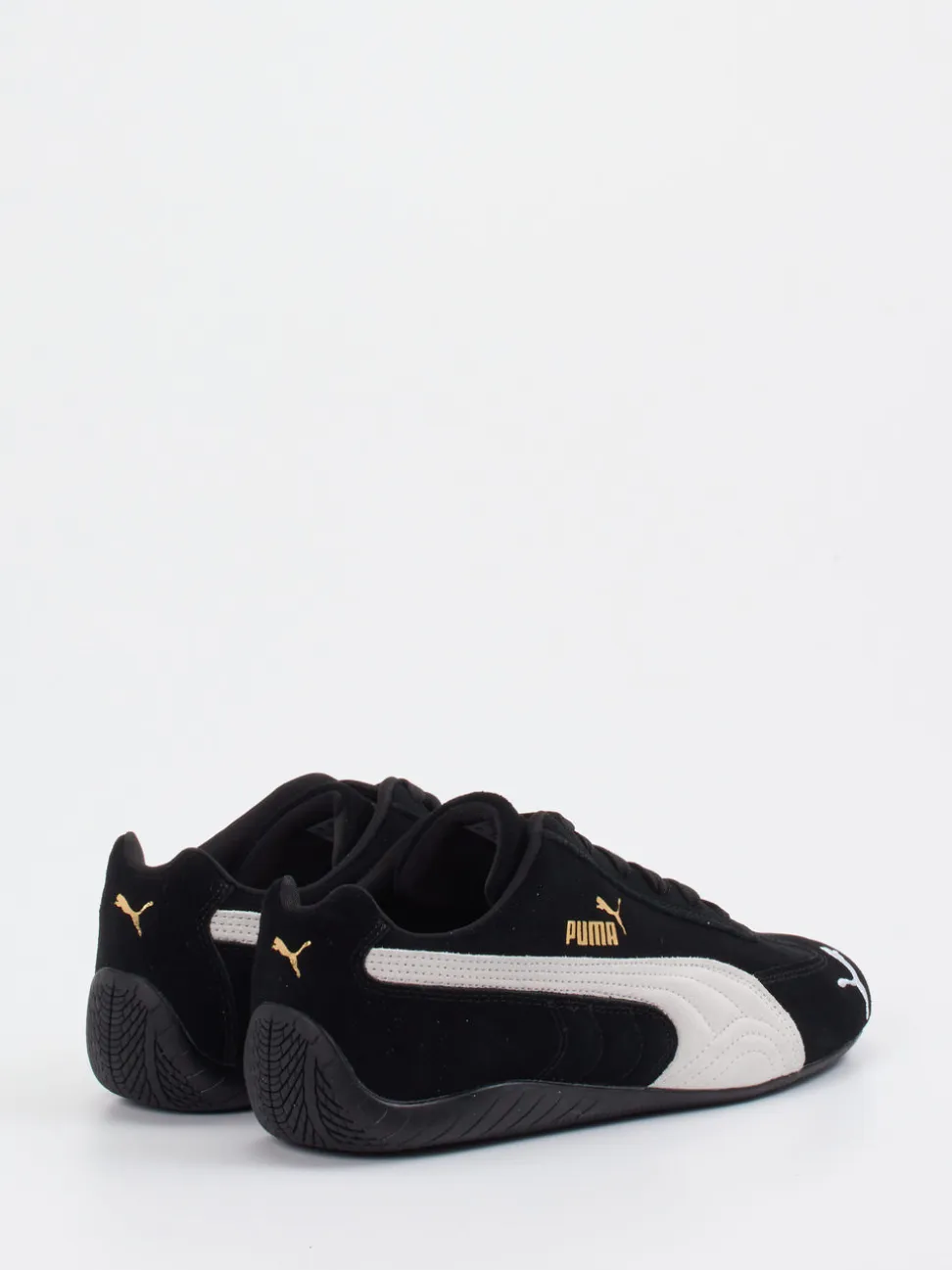 Puma – Sneaker aus Veloursleder schwarz