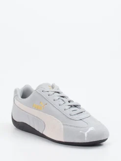 Puma – Sneaker aus Veloursleder in Hellgrau