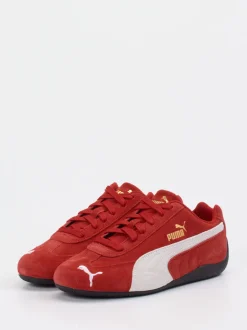 Puma – Sneaker aus Veloursleder in Ziegelrot