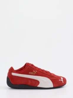 Puma – Sneaker aus Veloursleder in Ziegelrot