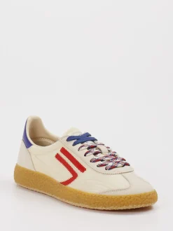Puraai – Retro-Sneaker aus Veloursleder und Textil Beige