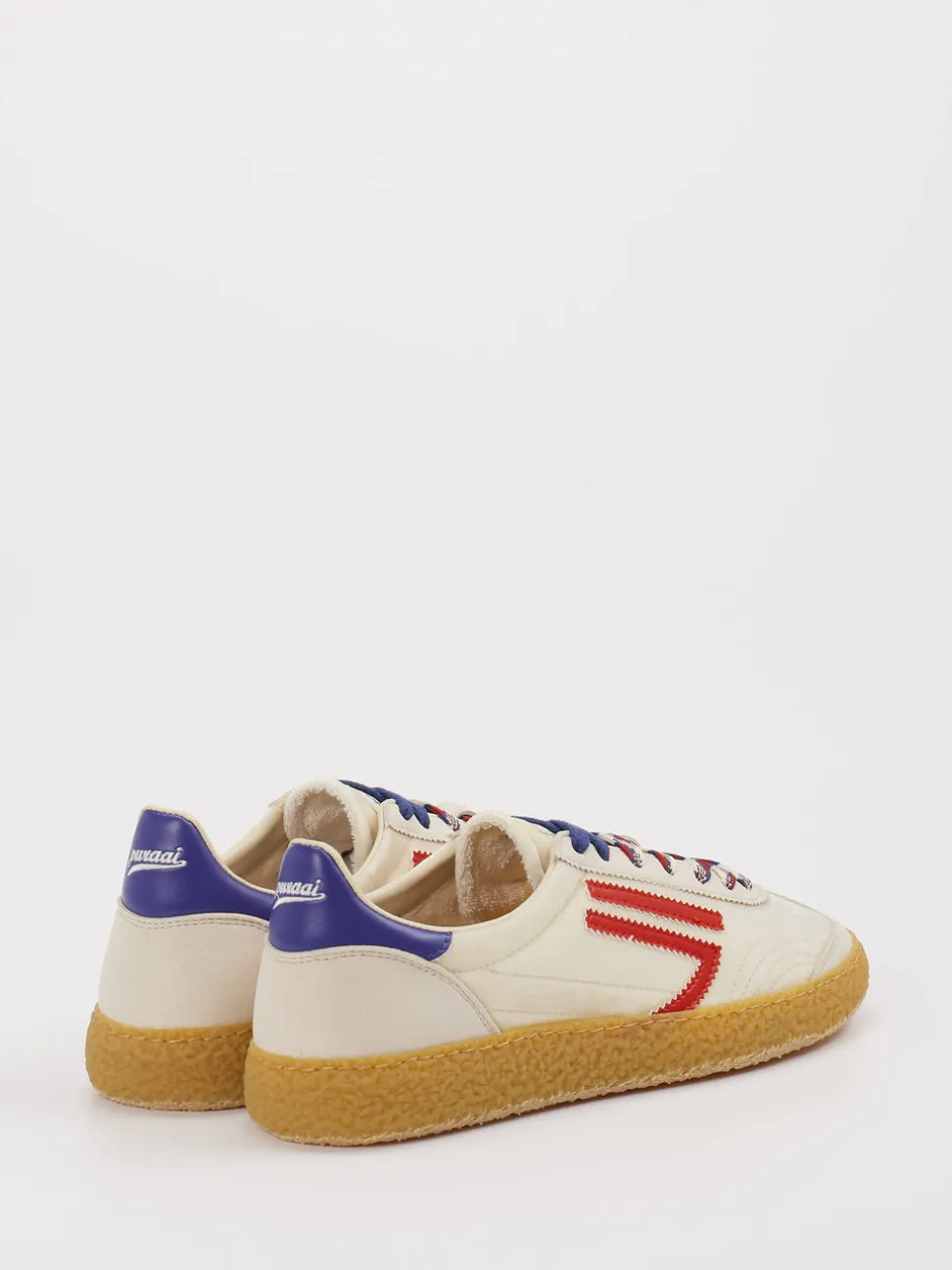 Puraai – Retro-Sneaker aus Veloursleder und Textil Beige