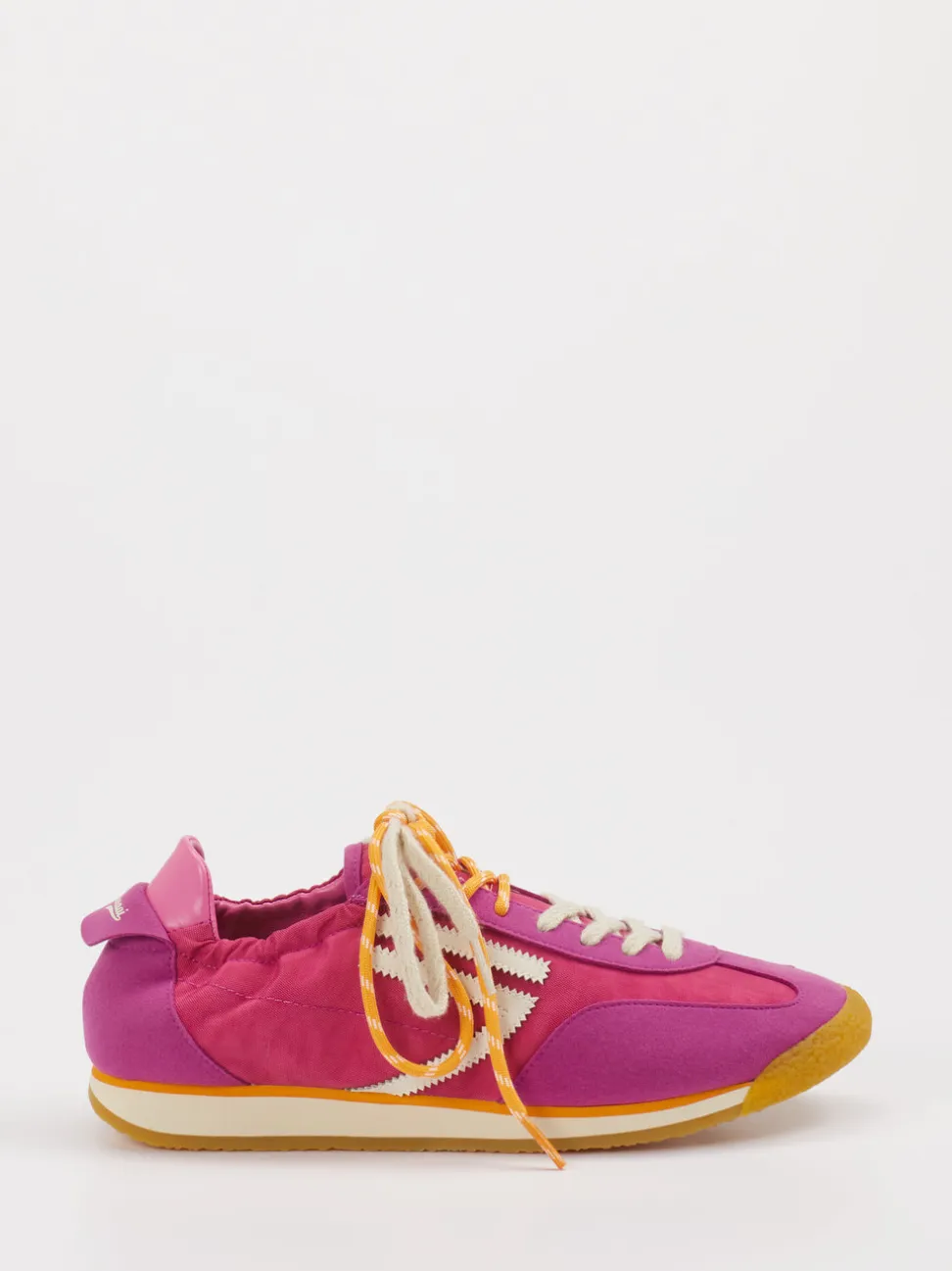 Puraai – Retro-Sneaker aus Velour und Textil Pink
