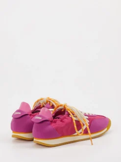 Puraai – Retro-Sneaker aus Velour und Textil Pink