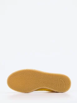 Puraai – Retro-Sneaker aus Veloursleder/Textil gelb