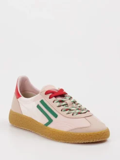 Puraai – Sneaker aus Velours/Textil in Blassrosa