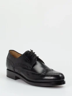 Quarvif – Brogue-Schnürschuh aus Kalbleder Schwarz
