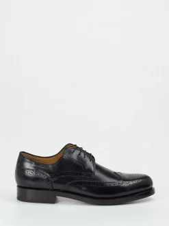 Quarvif – Brogue-Schnürschuh aus Kalbleder Schwarz