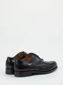 Quarvif – Brogue-Schnürschuh aus Kalbleder Schwarz