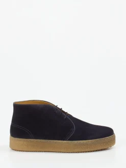 Quarvif – Desert Boots aus Veloursleder dunkelblau