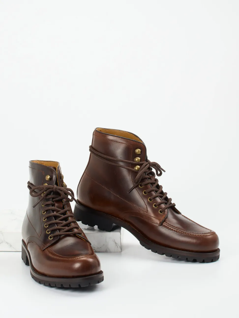 Quarvif – Heritage-Boots aus Kalbleder dunkelbraun