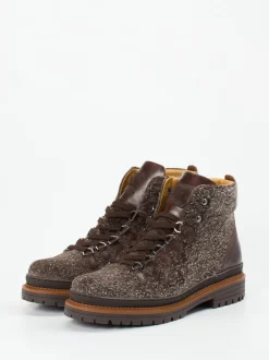 Quarvif – Hiking-Stiefeletten aus Veloursleder braun