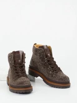 Quarvif – Hiking-Stiefeletten aus Veloursleder braun