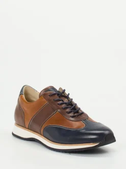 Quarvif – Leder-Sneaker aus Kalbleder in Braun