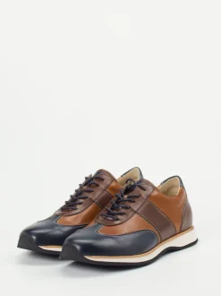 Quarvif – Leder-Sneaker aus Kalbleder in Braun