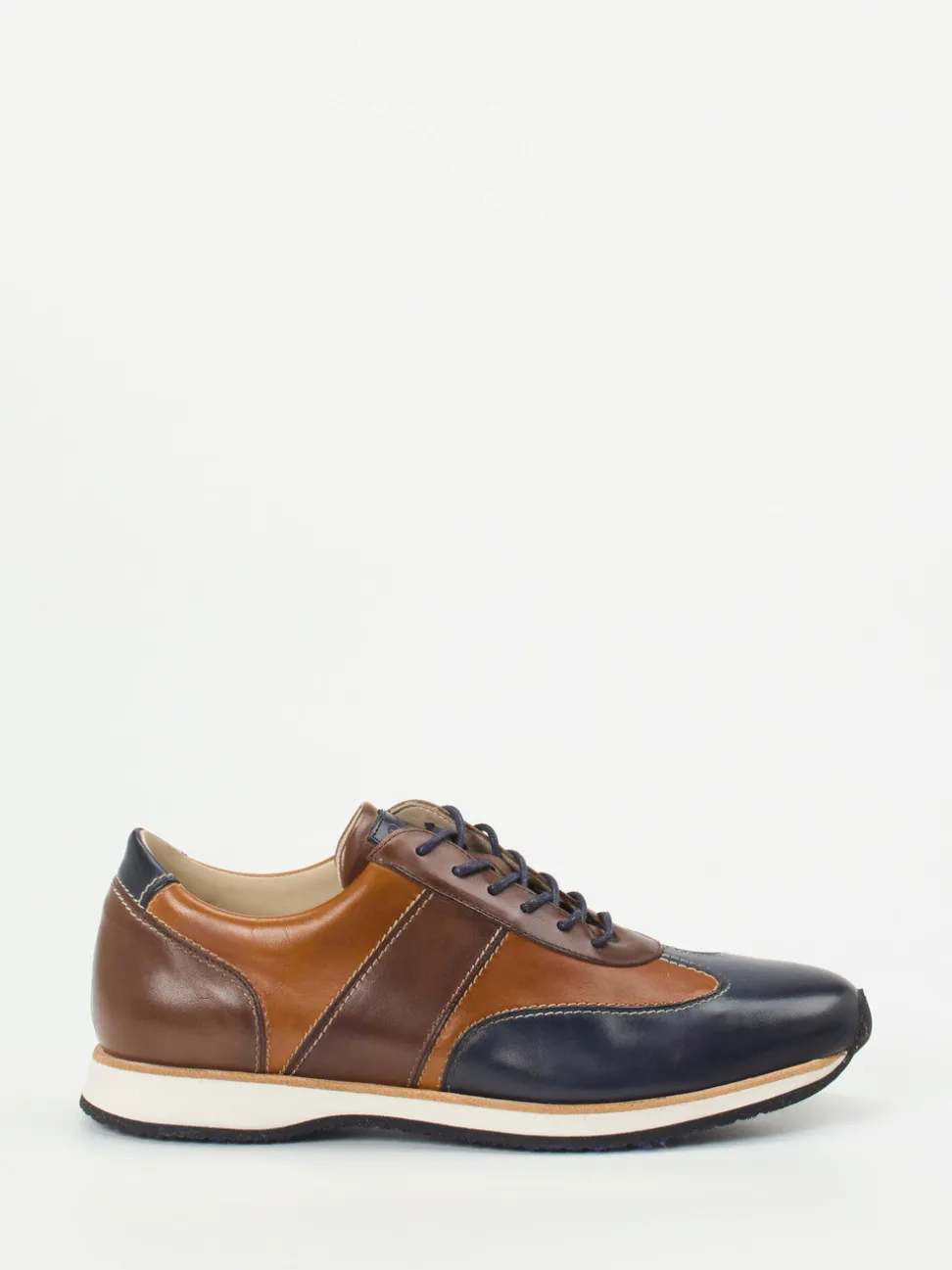 Quarvif – Leder-Sneaker aus Kalbleder in Braun